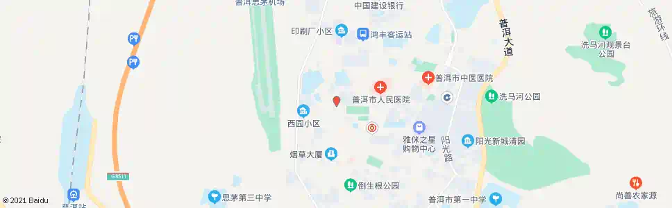 普洱污水处理厂_公交站地图_普洱公交_妙搜公交查询2025