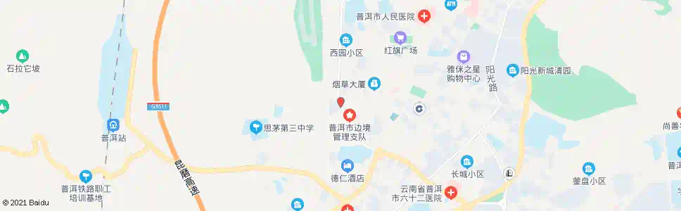 普洱义禾家具城_公交站地图_普洱公交_妙搜公交查询2025