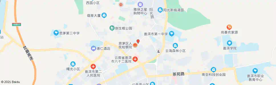 普洱市国税局_公交站地图_普洱公交_妙搜公交查询2025