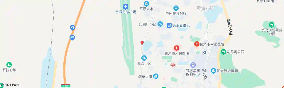 普洱建华园_公交站地图_普洱公交_妙搜公交查询2025