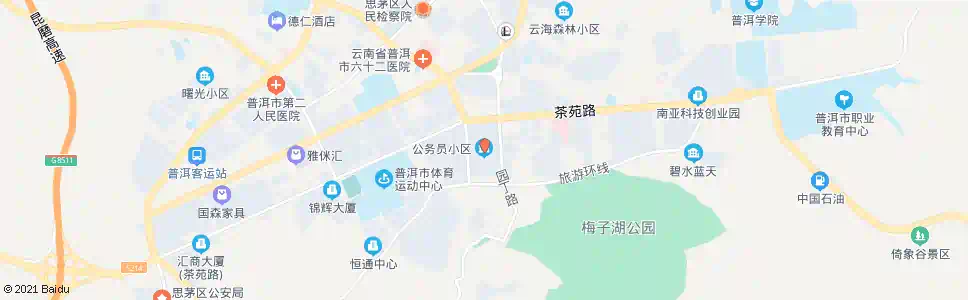 普洱公务员小区_公交站地图_普洱公交_妙搜公交查询2025