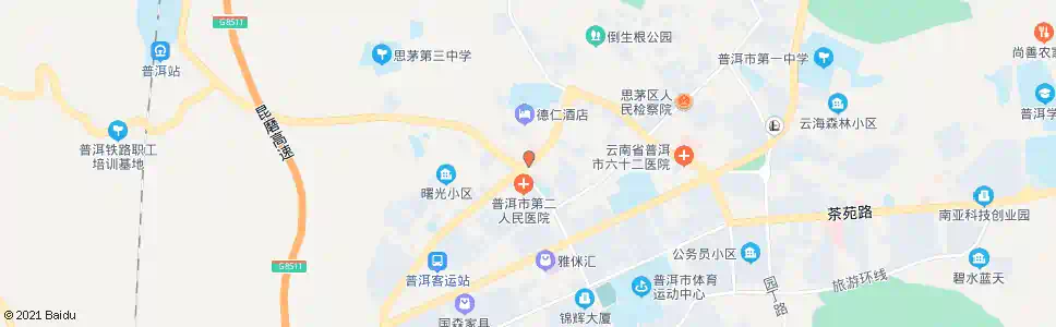普洱思澜碑_公交站地图_普洱公交_妙搜公交查询2025