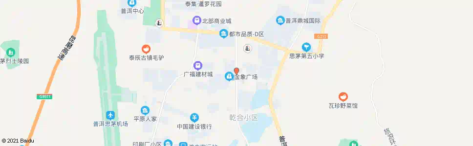 普洱野象雕塑环岛_公交站地图_普洱公交_妙搜公交查询2025