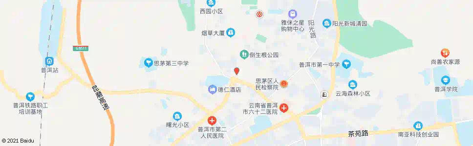 普洱思江路口_公交站地图_普洱公交_妙搜公交查询2025