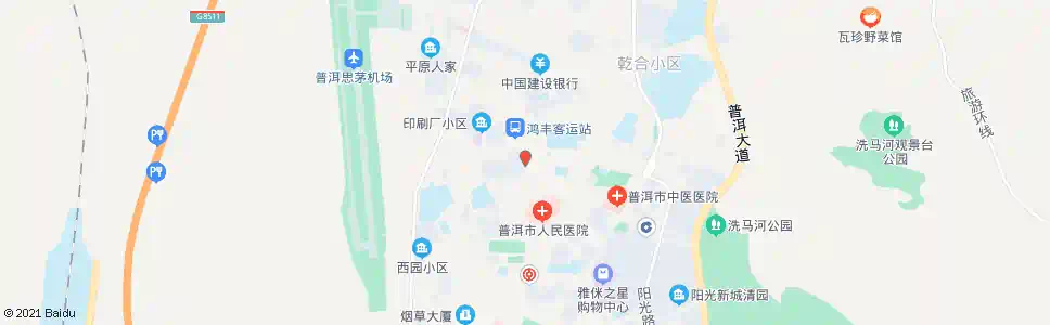 普洱青松商场_公交站地图_普洱公交_妙搜公交查询2025