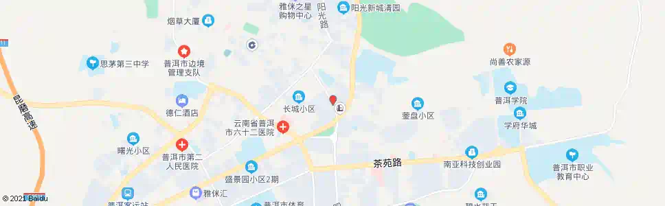 普洱金岛花园_公交站地图_普洱公交_妙搜公交查询2025