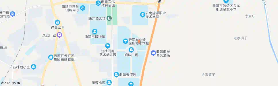 曲靖职教中心(工商学校应用技术学校)_公交站地图_曲靖公交_妙搜公交查询2025