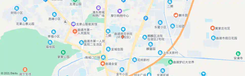 曲靖东门街口_公交站地图_曲靖公交_妙搜公交查询2025