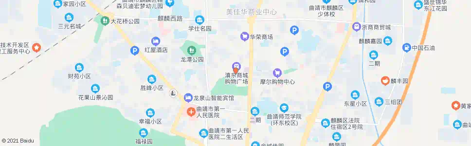 曲靖滇东商城(军分区)_公交站地图_曲靖公交_妙搜公交查询2025