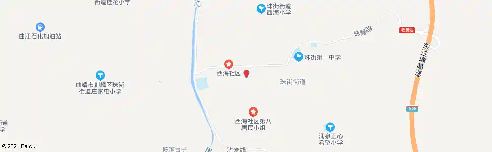 曲靖西海路口_公交站地图_曲靖公交_妙搜公交查询2025