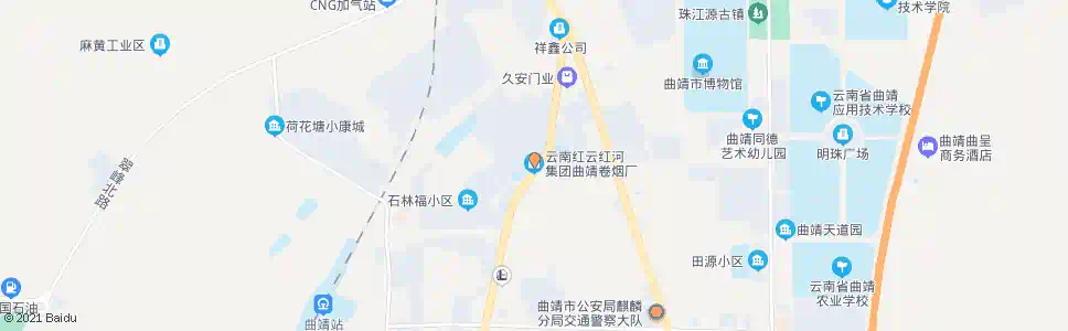 曲靖烟厂_公交站地图_曲靖公交_妙搜公交查询2025