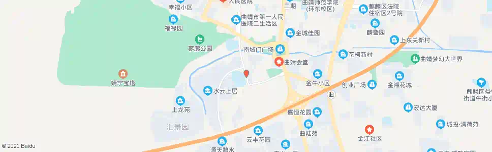 曲靖一职中(西校区)_公交站地图_曲靖公交_妙搜公交查询2025