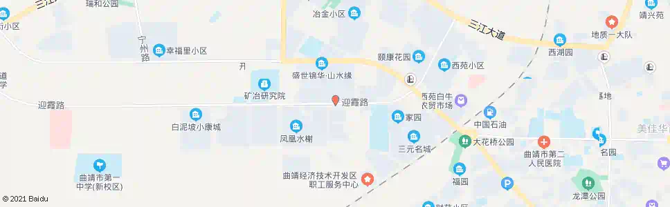 曲靖钱家坡小康城_公交站地图_曲靖公交_妙搜公交查询2025