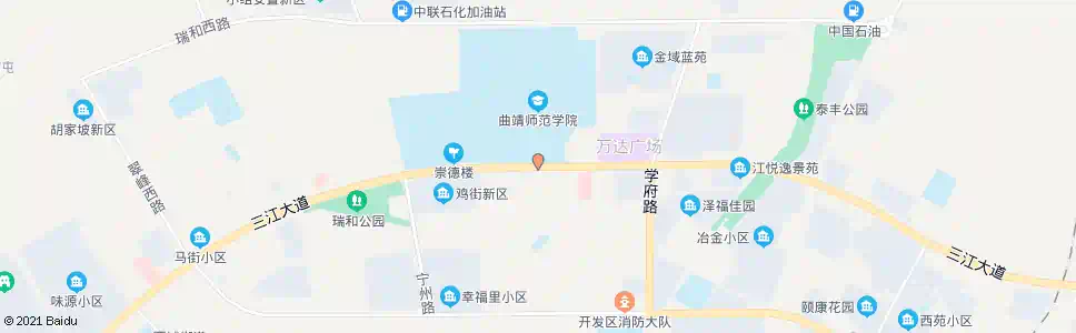 曲靖曲靖师院_公交站地图_曲靖公交_妙搜公交查询2025