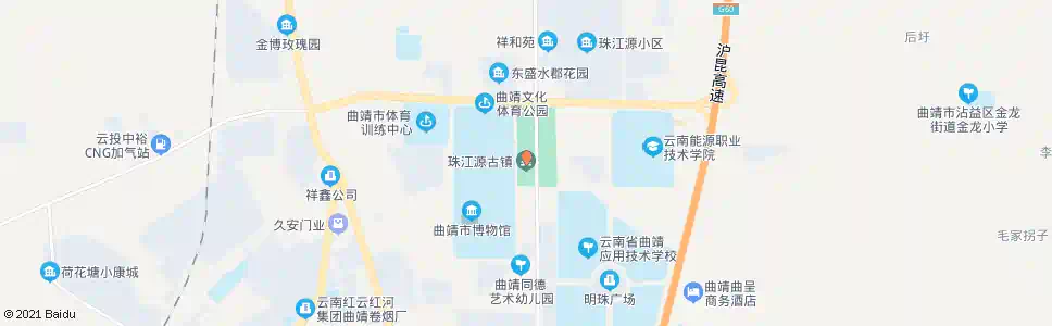 曲靖珠江源古镇_公交站地图_曲靖公交_妙搜公交查询2025