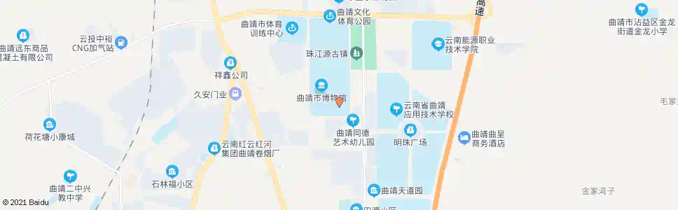 曲靖图书馆(河滨公园)_公交站地图_曲靖公交_妙搜公交查询2025