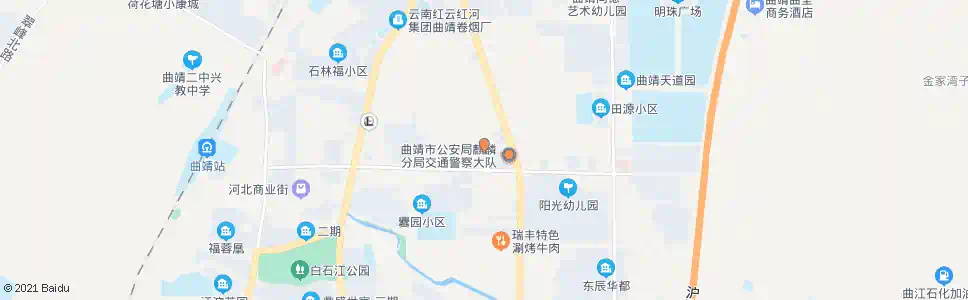 曲靖山水清城_公交站地图_曲靖公交_妙搜公交查询2025