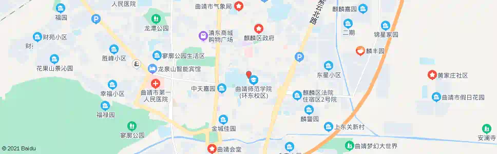 曲靖区一中_公交站地图_曲靖公交_妙搜公交查询2025