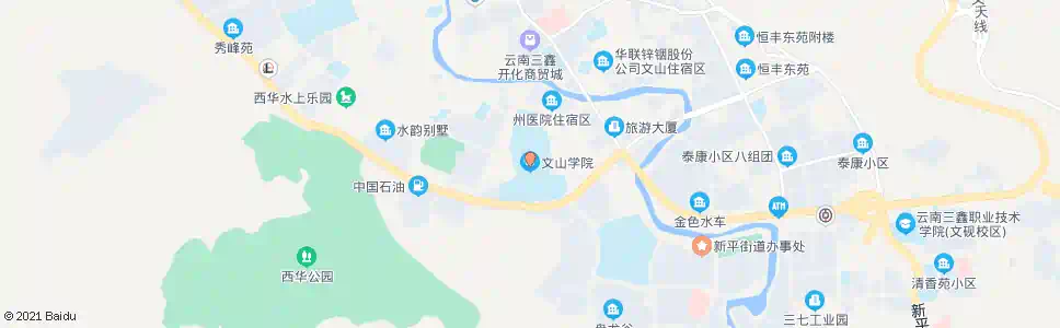 文山文山学院_公交站地图_文山公交_妙搜公交查询2025