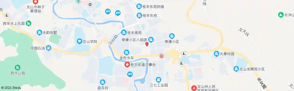 文山泰康餐饮街_公交站地图_文山公交_妙搜公交查询2025