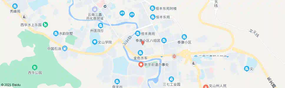 文山金色水车_公交站地图_文山公交_妙搜公交查询2025