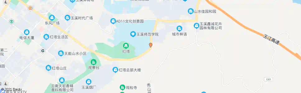 玉溪师院_公交站地图_玉溪公交_妙搜公交查询2025