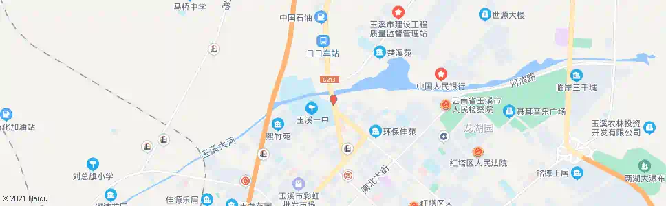 玉溪一中_公交站地图_玉溪公交_妙搜公交查询2025