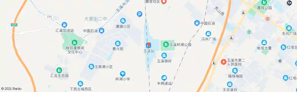 玉溪火车站立交桥_公交站地图_玉溪公交_妙搜公交查询2025