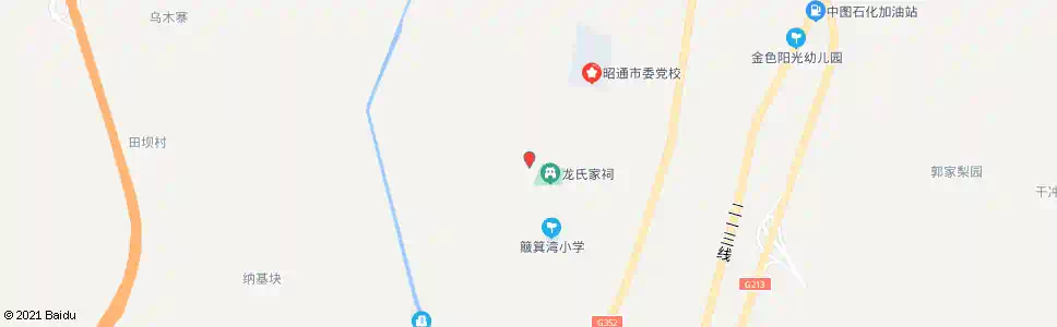 昭通龙家祠堂_公交站地图_昭通公交_妙搜公交查询2025