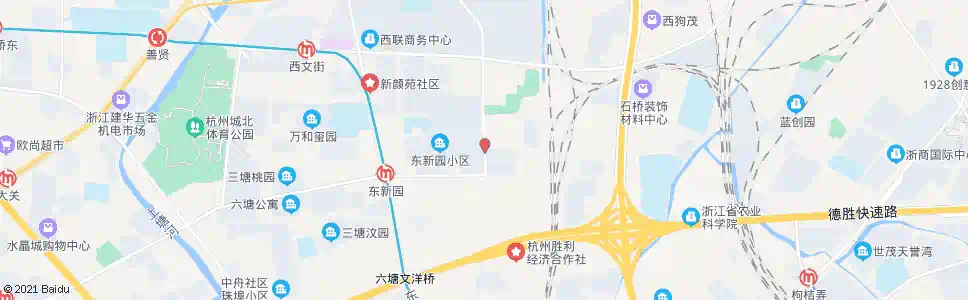 杭州长浜路香积寺路口_公交站地图_杭州公交_妙搜公交查询2025