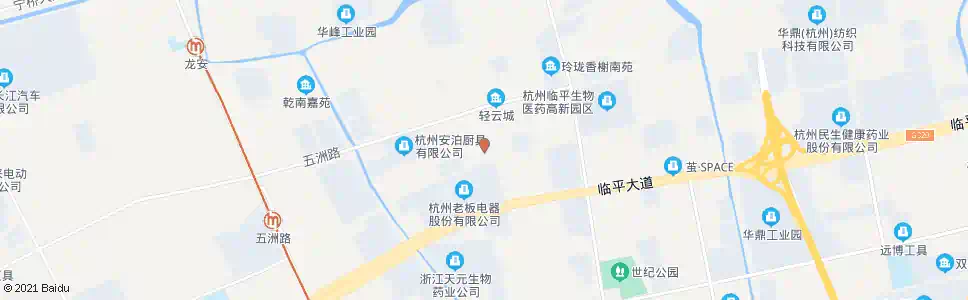 杭州新发南鹰印染_公交站地图_杭州公交_妙搜公交查询2025