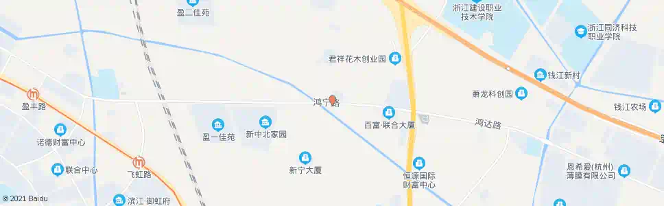 杭州新安村北_公交站地图_杭州公交_妙搜公交查询2025