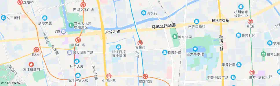 杭州建国北路宝善桥_公交站地图_杭州公交_妙搜公交查询2025
