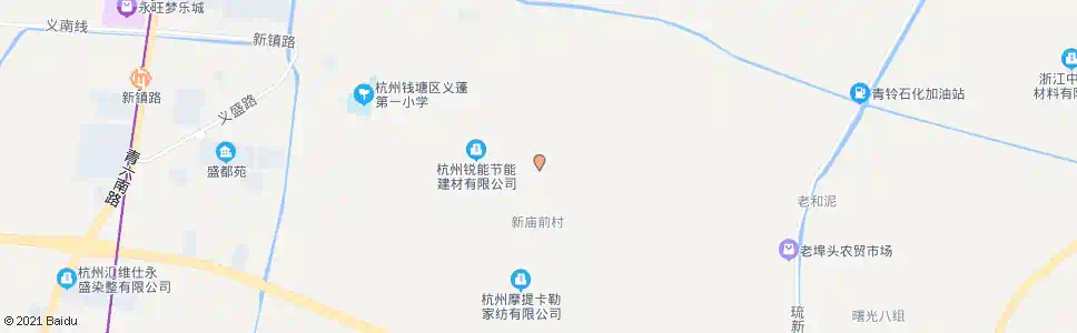杭州后新庙路口_公交站地图_杭州公交_妙搜公交查询2025
