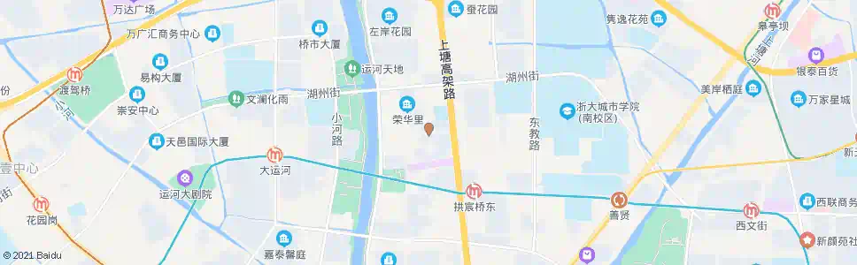 杭州温州路上塘路口_公交站地图_杭州公交_妙搜公交查询2025
