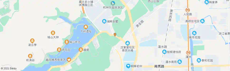 杭州西山隧道_公交站地图_杭州公交_妙搜公交查询2025