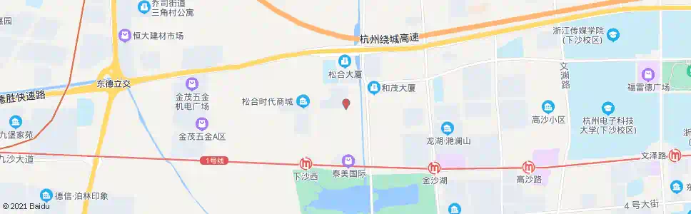 杭州松合社区北_公交站地图_杭州公交_妙搜公交查询2025