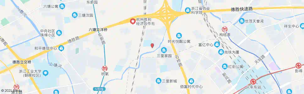 杭州三里家园二区_公交站地图_杭州公交_妙搜公交查询2025