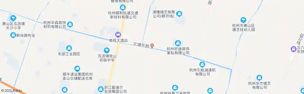 杭州党山六里桥_公交站地图_杭州公交_妙搜公交查询2025