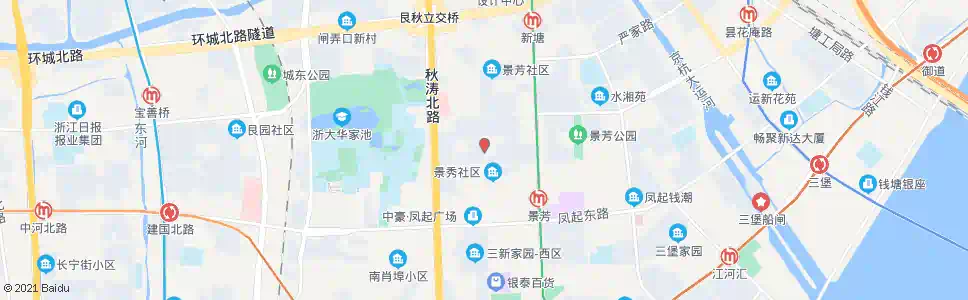 杭州景芳二区_公交站地图_杭州公交_妙搜公交查询2025