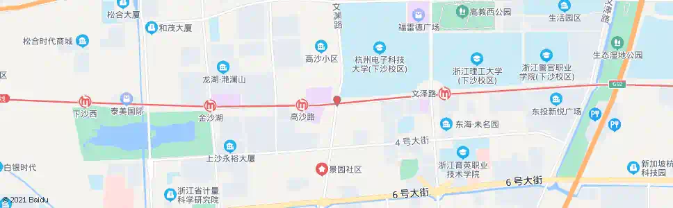 杭州文渊路二号大街口_公交站地图_杭州公交_妙搜公交查询2025