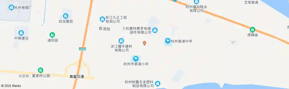 杭州袁浦西_公交站地图_杭州公交_妙搜公交查询2025