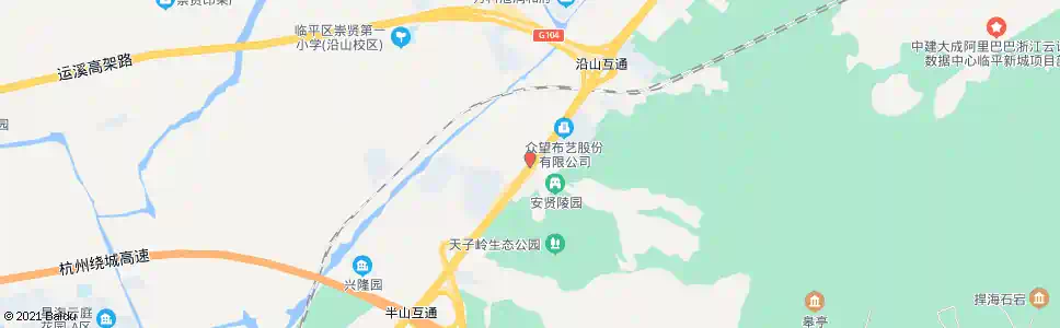 杭州临半路口_公交站地图_杭州公交_妙搜公交查询2025