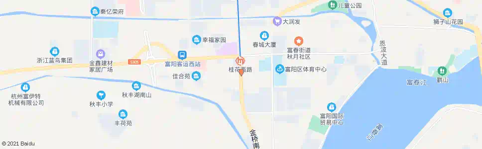 杭州金桥南路_公交站地图_杭州公交_妙搜公交查询2025