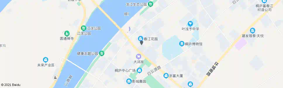 杭州春江花园_公交站地图_杭州公交_妙搜公交查询2025