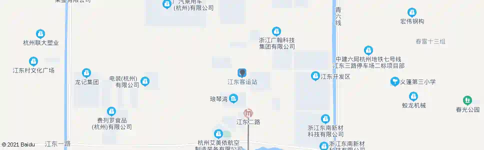 杭州江东公交站_公交站地图_杭州公交_妙搜公交查询2025