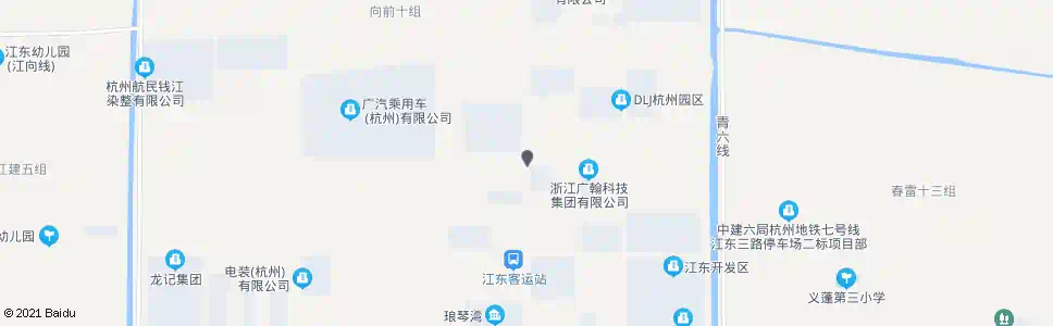 杭州江东四路青六北路口_公交站地图_杭州公交_妙搜公交查询2025