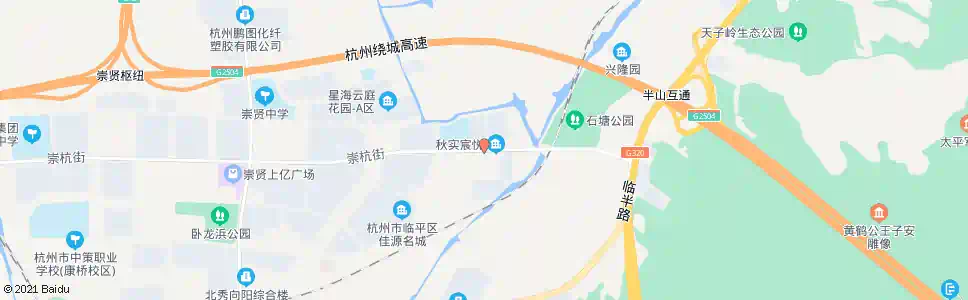 杭州崇贤派出所_公交站地图_杭州公交_妙搜公交查询2025