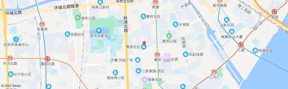 杭州景芳三区_公交站地图_杭州公交_妙搜公交查询2025