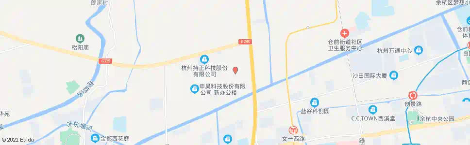 杭州褚家塘_公交站地图_杭州公交_妙搜公交查询2025